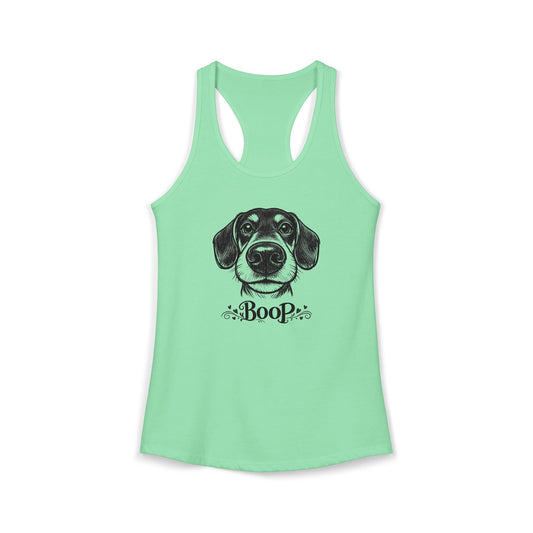 BOOP Dachshund - Women's Racerback Tanktop