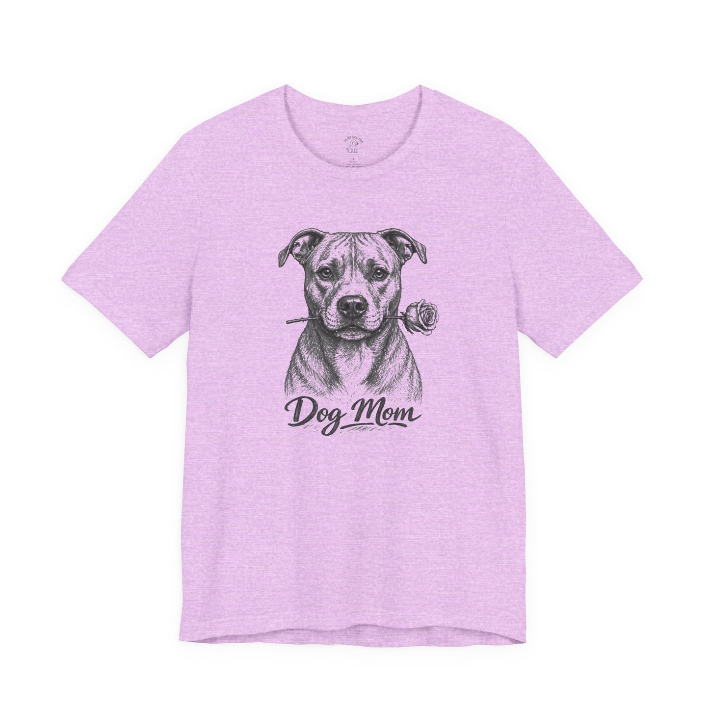 Pit Bull Dog Mom T-Shirt (Rose Collection)