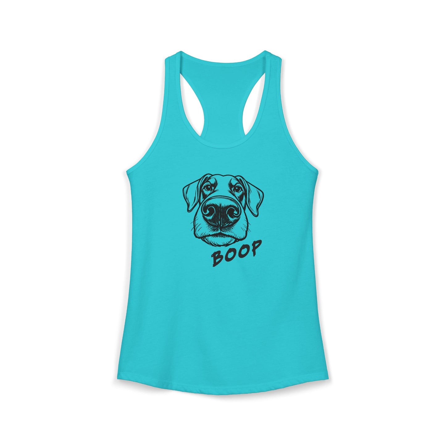 BOOP Classic - Doberman - Women's Racerback Tanktop (Natural Ears)