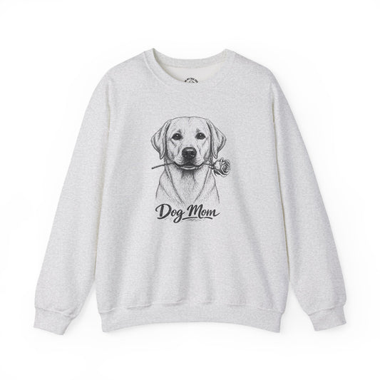Yellow Labrador Retriever Dog Mom Sweatshirt (Rose Collection)