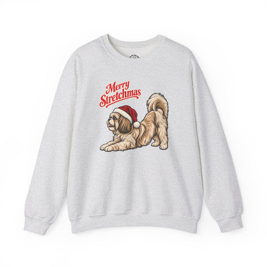 Shih Tzu Christmas Sweatshirt | Merry Stretchmas