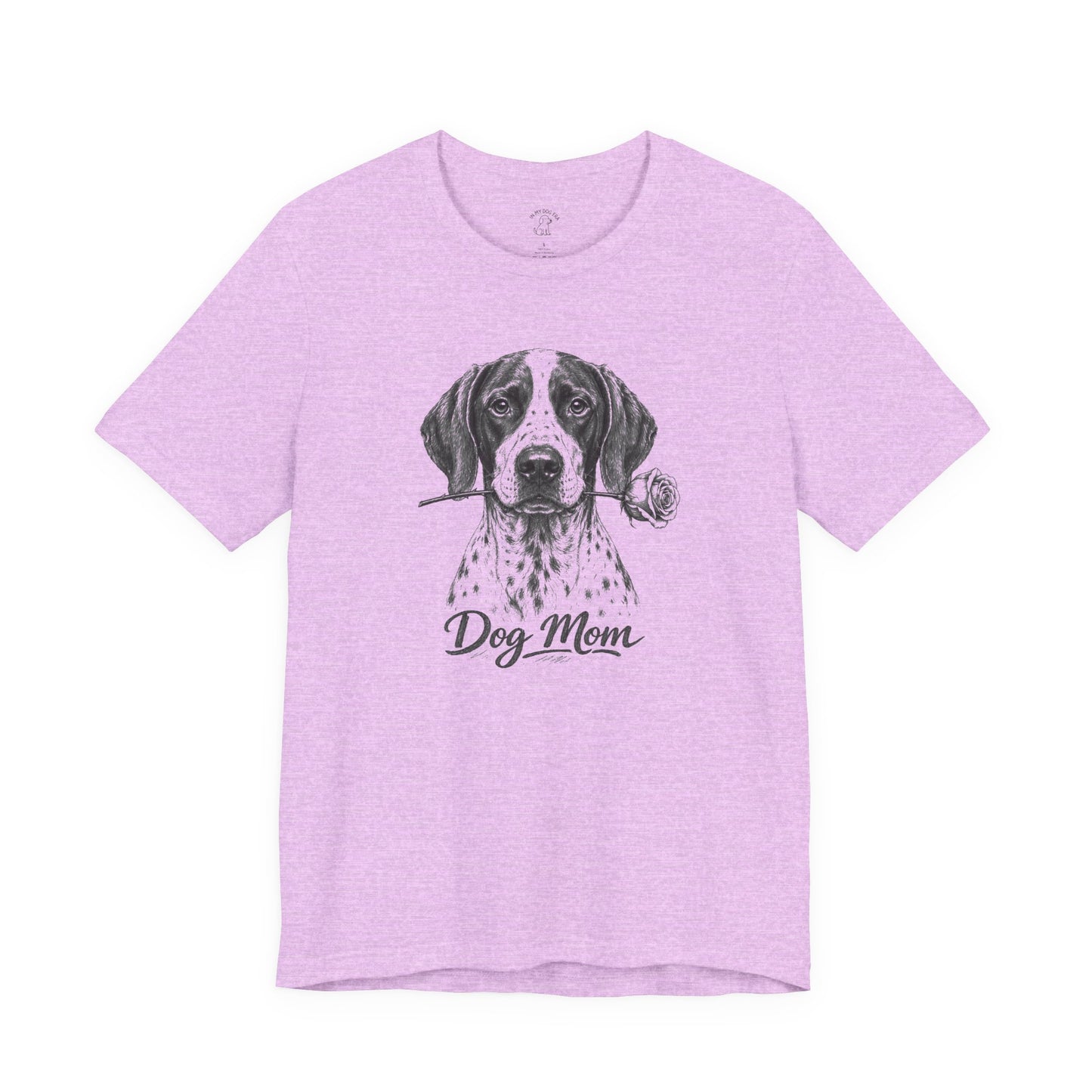 English Pointer Dog Mom T-Shirt (Rose Collection)