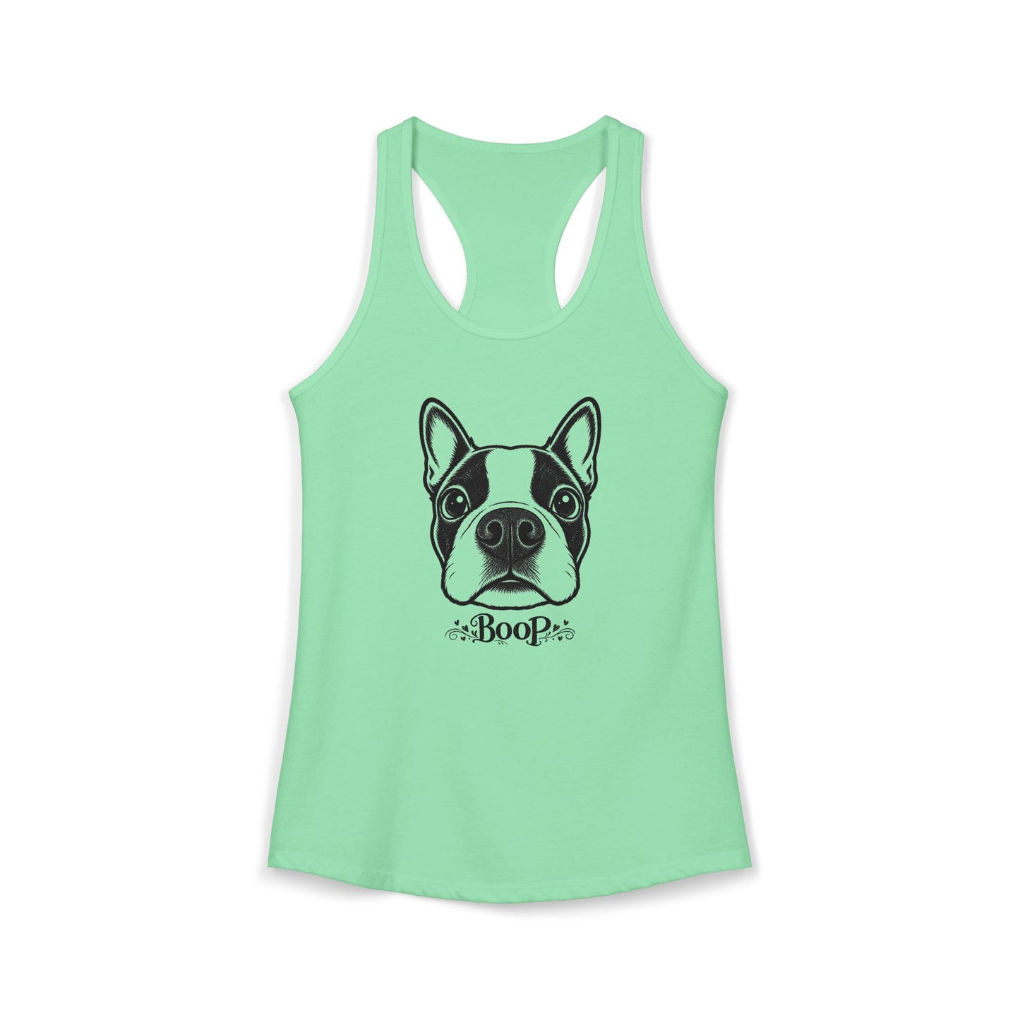 BOOP Boston Terrier - Women's Racerback Tanktop