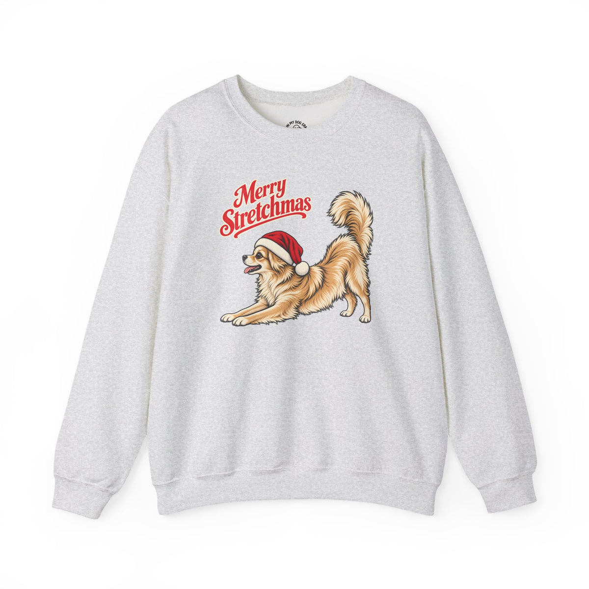Long-haired Chihuahua Christmas Sweatshirt | Merry Stretchmas