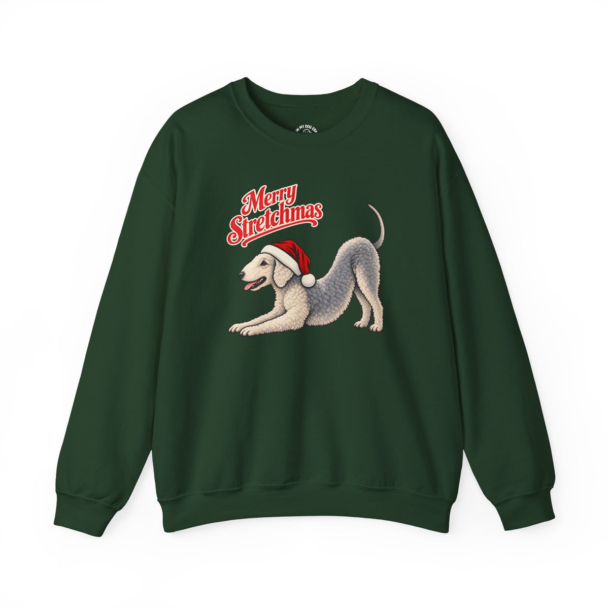 Bedlington Terrier Christmas Sweatshirt | Merry Stretchmas