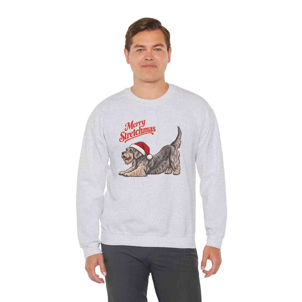 Cesky Terrier Christmas Sweatshirt | Merry Stretchmas