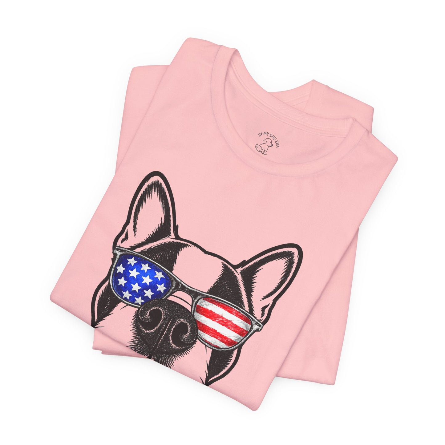 Red, White & BOOP Boston Terrier T-Shirt