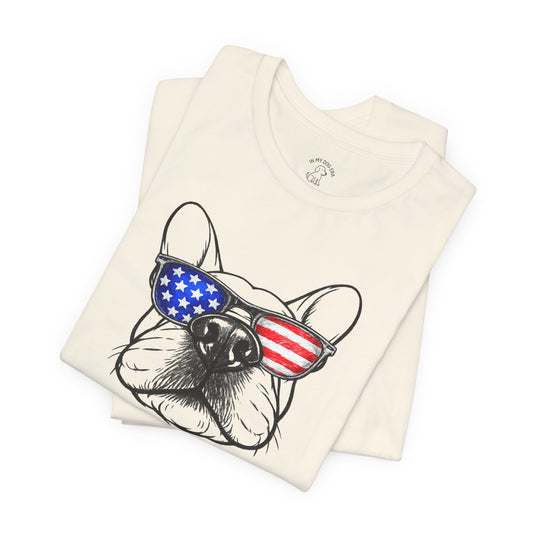 Red, White & BOOP French Bulldog T-Shirt