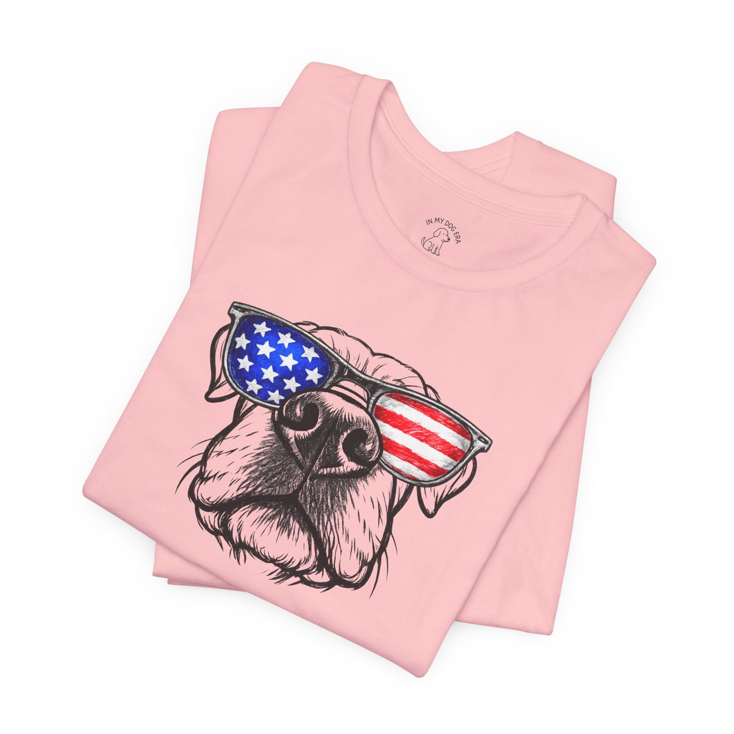 Red, White & BOOP Cane Corso T-Shirt (Natural Ears)