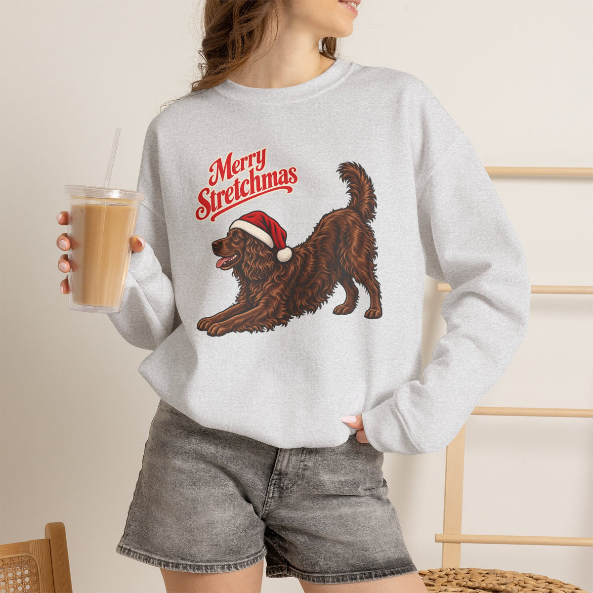 Boykin Spaniel Christmas Sweatshirt | Merry Stretchmas