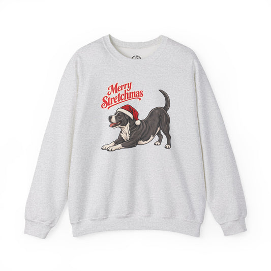 Pit Bull Christmas Sweatshirt | Merry Stretchmas