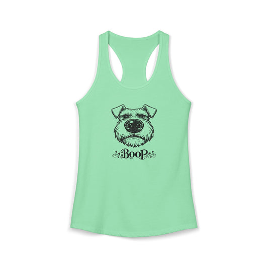 BOOP Schnauzer - Women's Racerback Tanktop