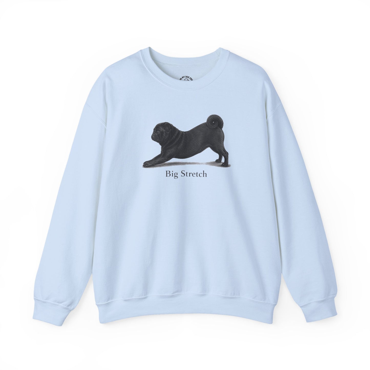 Big Stretch Black Pug Sweatshirt