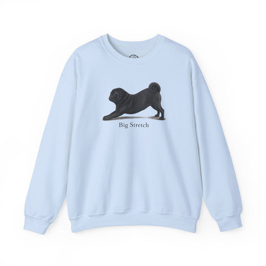 Big Stretch Black Pug Sweatshirt