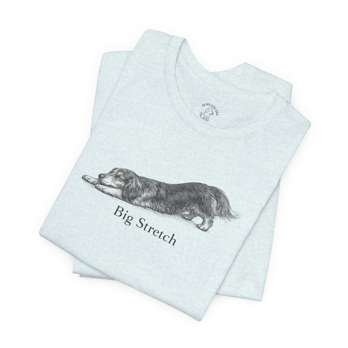 Big Stretch Long-Haired Dachshund T-Shirt