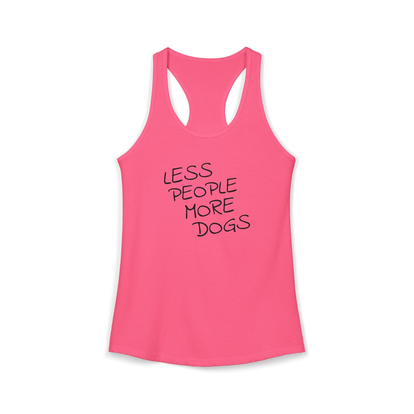 Less People More Dogs - Women's Racerback Tanktop