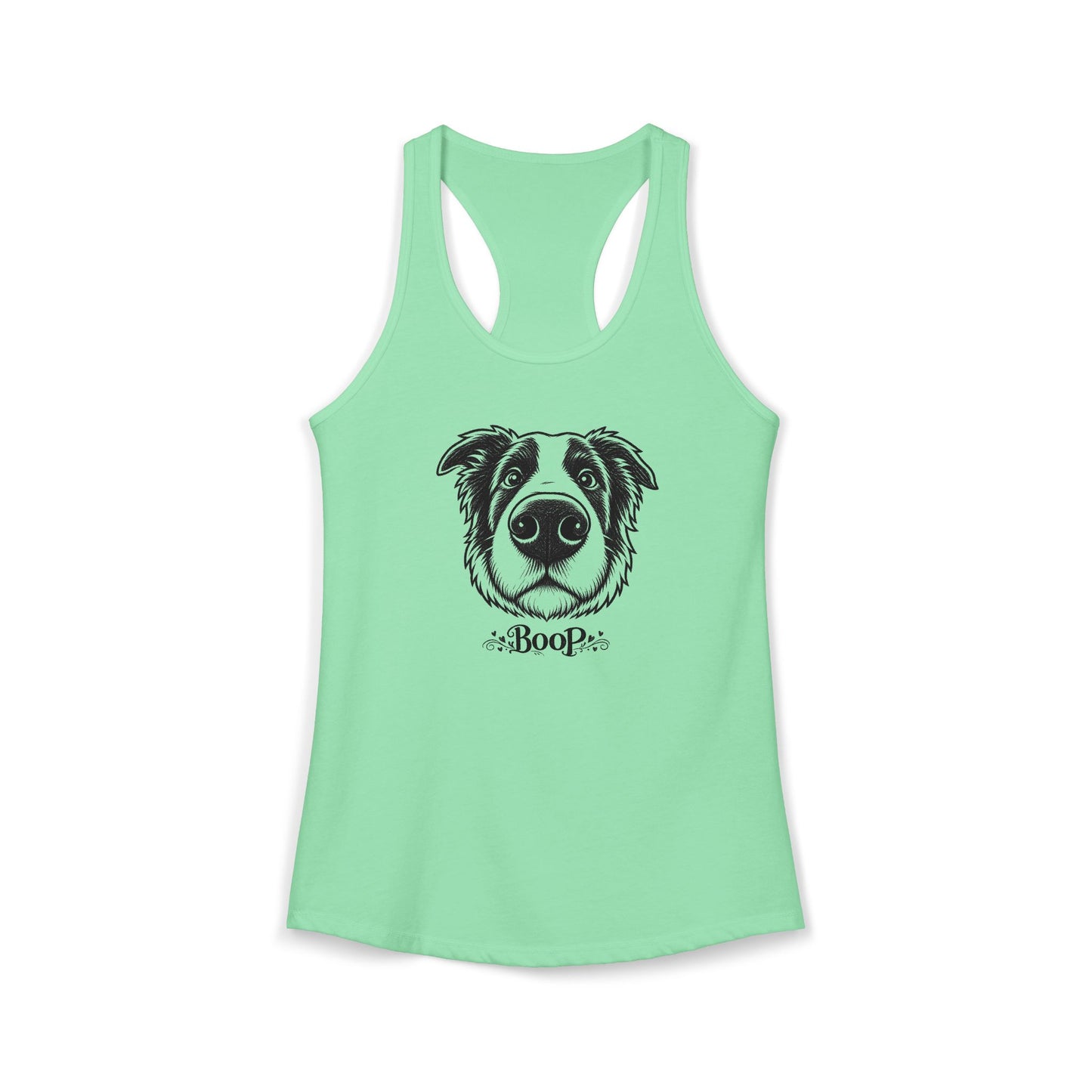 BOOP Border Collie - Women's Racerback Tanktop
