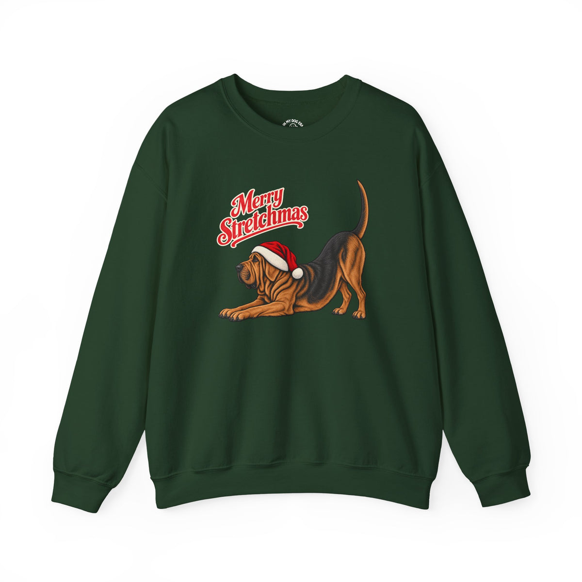 Bloodhound Christmas Sweatshirt | Merry Stretchmas