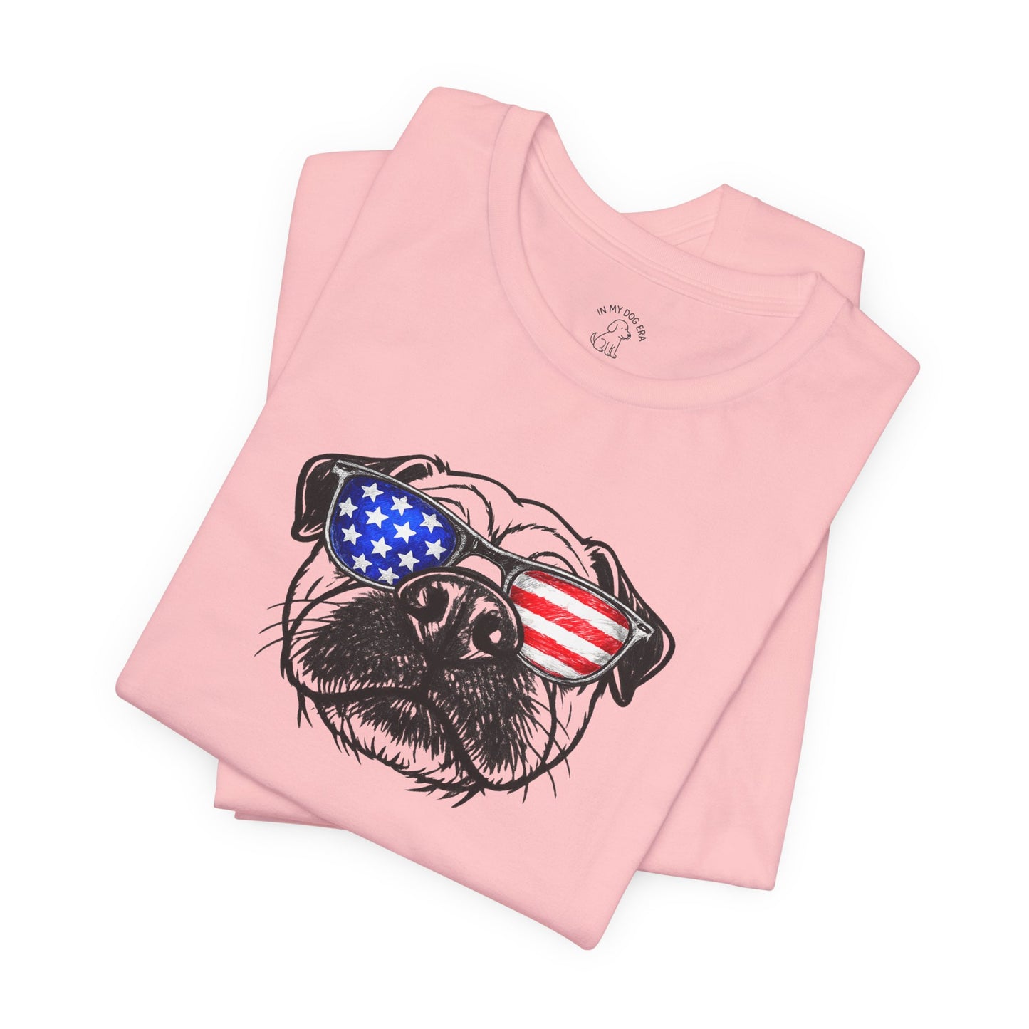 Red, White & BOOP Pug T-Shirt