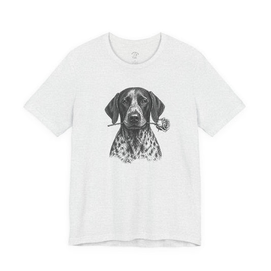 German Shorthaired Pointer GSP Rose Collection T-Shirt