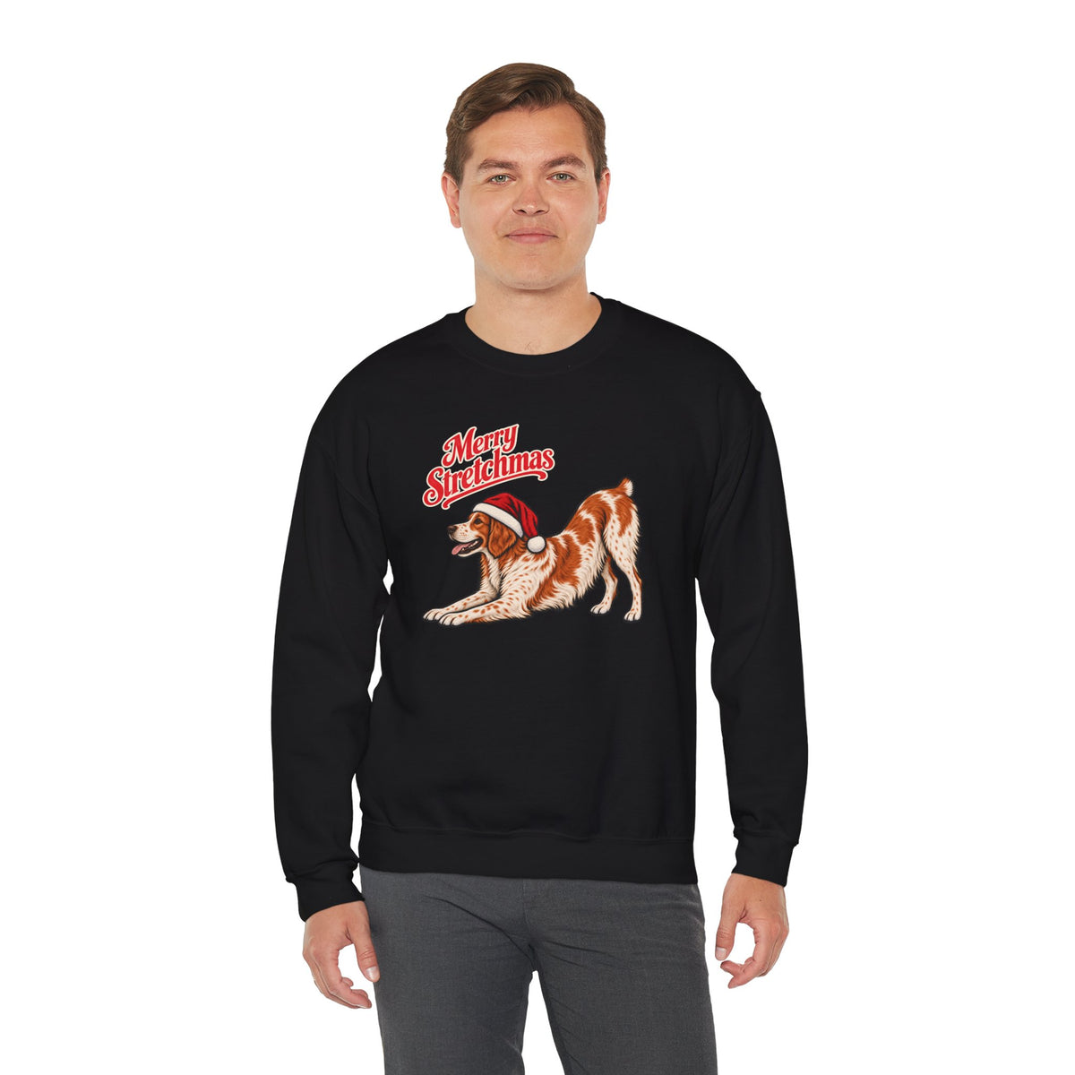 Brittany Christmas Sweatshirt | Merry Stretchmas