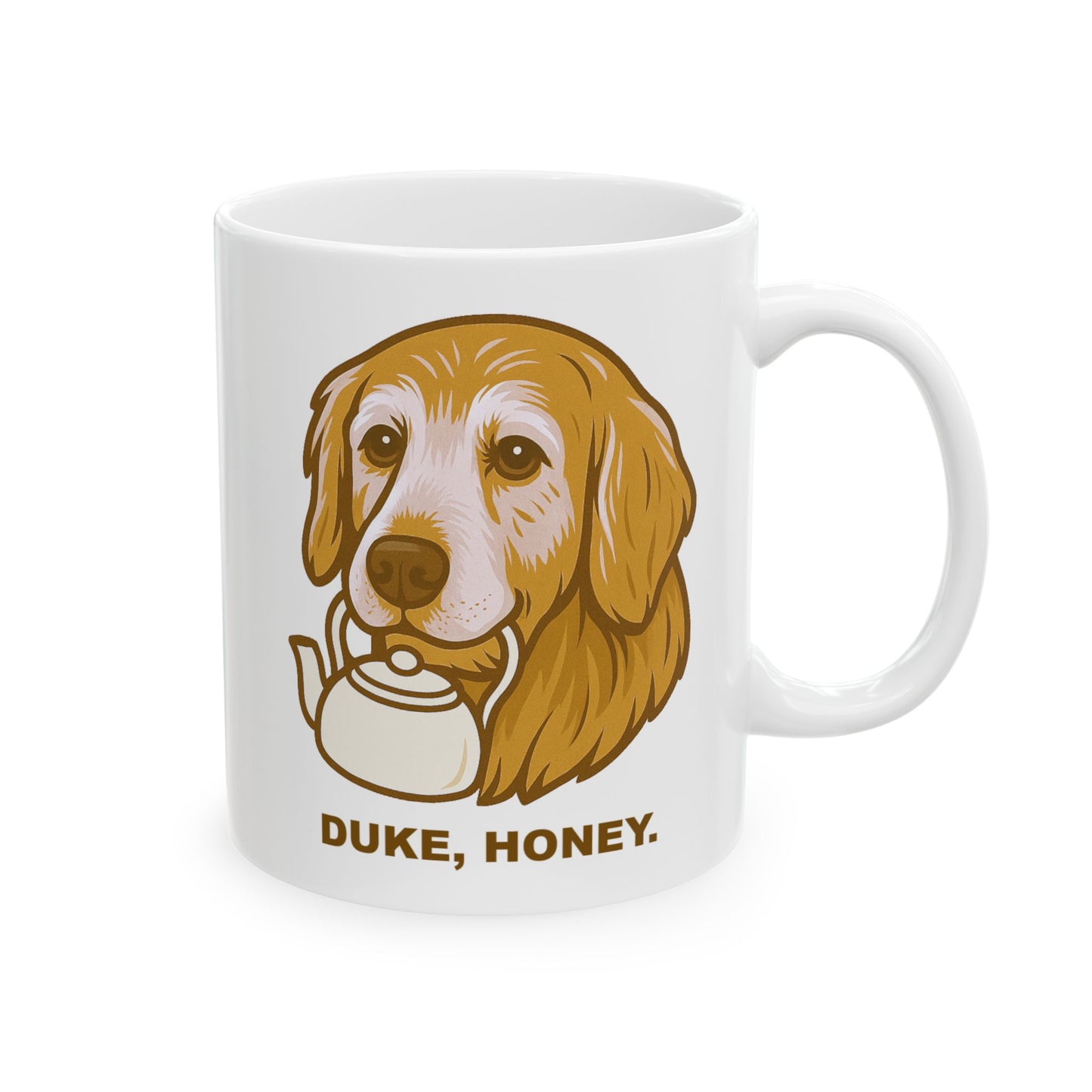 Duke, Honey Coffee Mug (White)