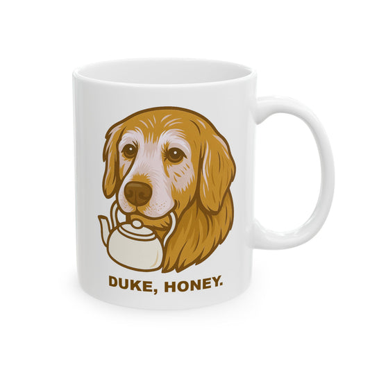 Duke, Honey Coffee Mug (White)