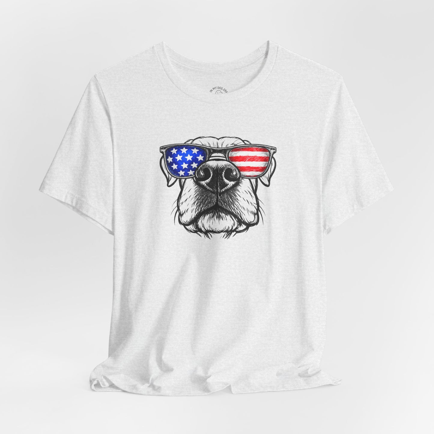 Red, White & BOOP Cane Corso T-Shirt (Natural Ears)