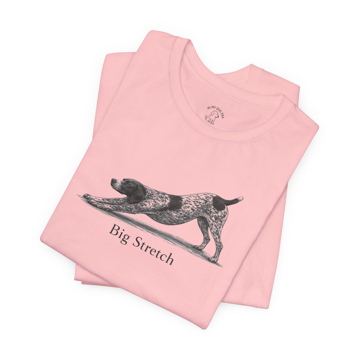 Big Stretch German Shorthaired Pointer (Docked Tail) T-Shirt