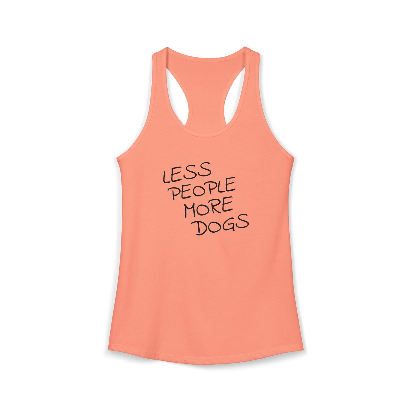 Less People More Dogs - Women's Racerback Tanktop