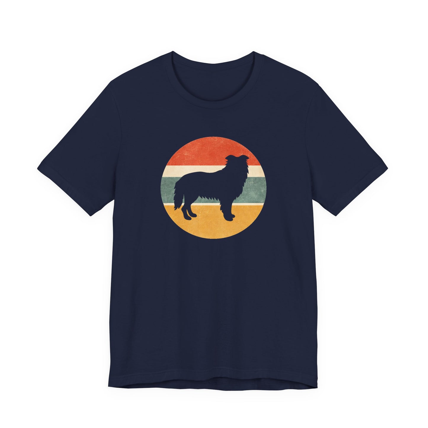 Border Collie Vintage Retro T-Shirt
