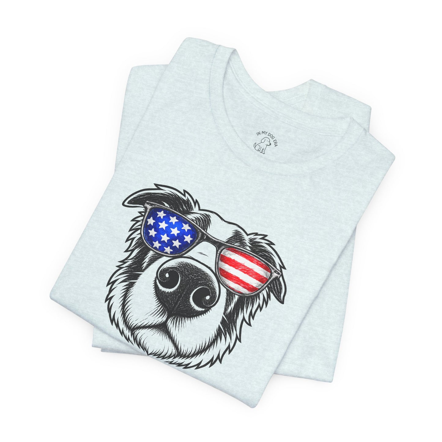 Red, White & BOOP Border Collie T-Shirt
