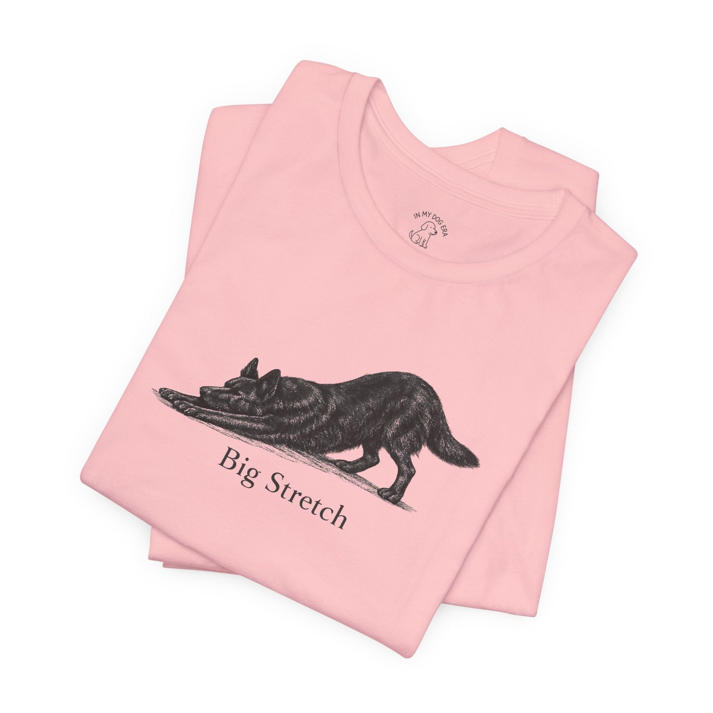 Big Stretch Black German Shepherd T-Shirt