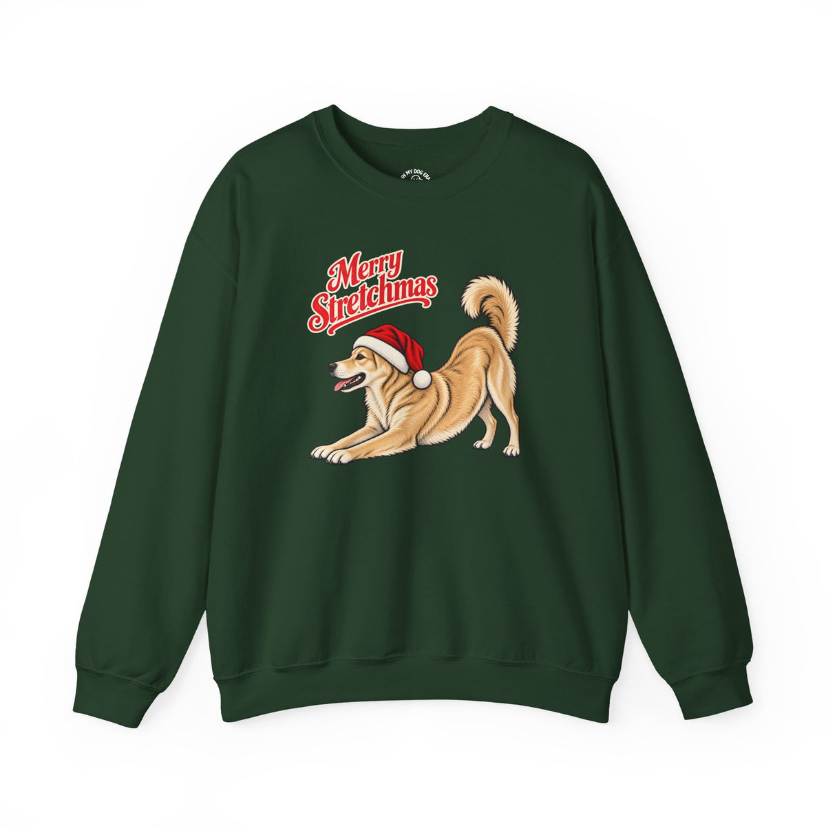 Korean Jindo Christmas Sweatshirt | Merry Stretchmas