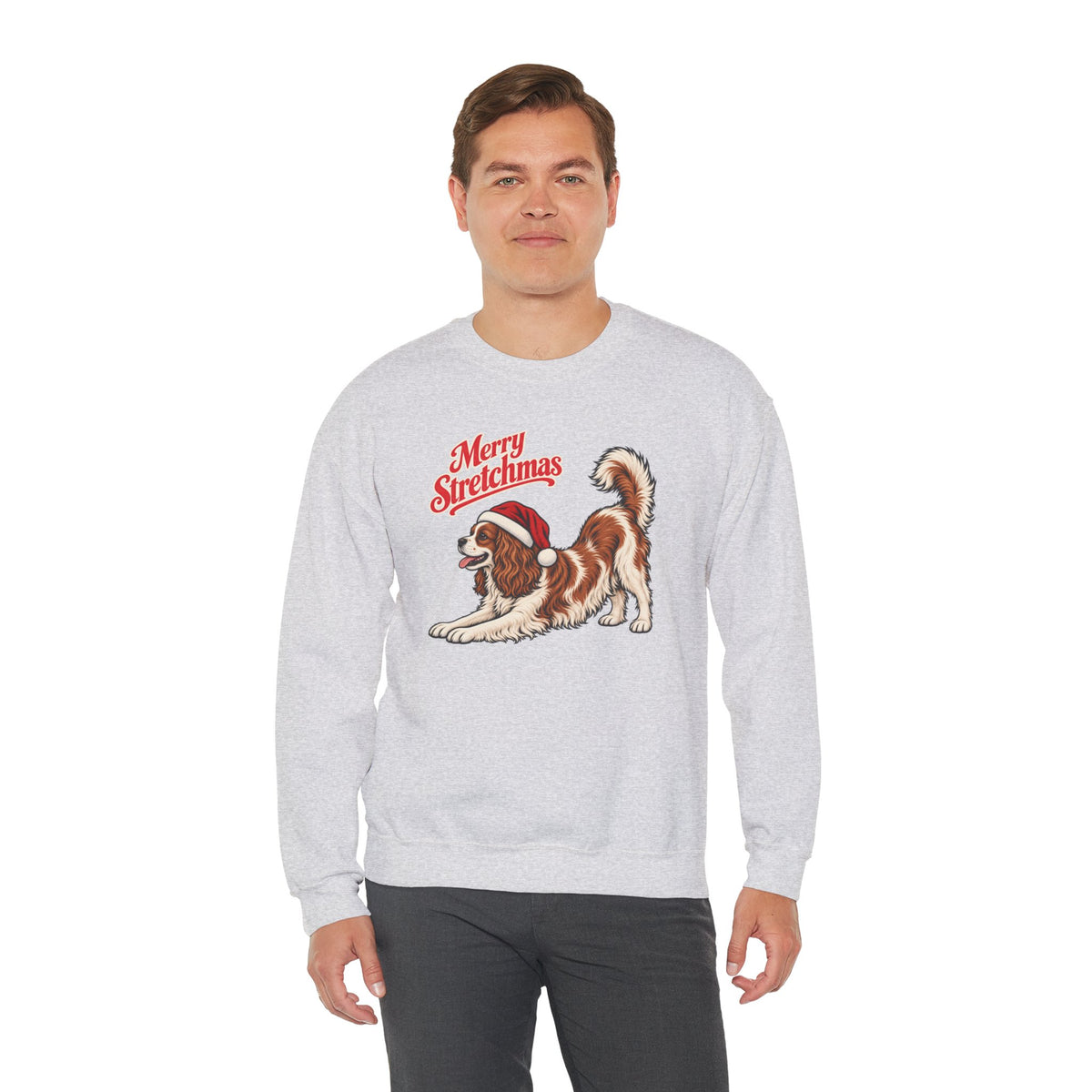 Cavalier King Charles Spaniel Christmas Sweatshirt | Merry Stretchmas