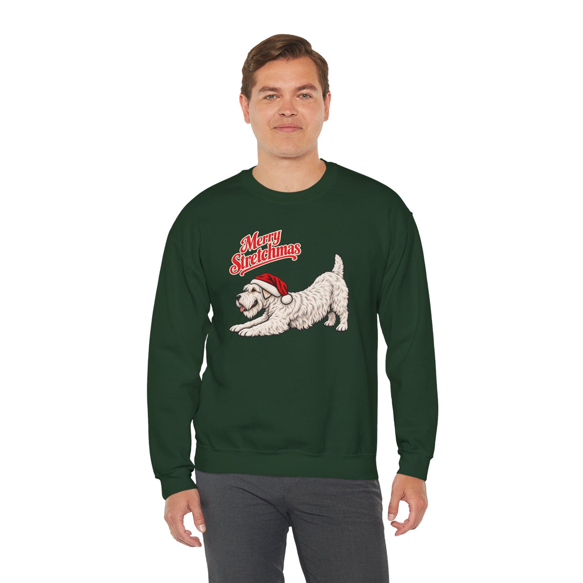 Sealyham Terrier Christmas Sweatshirt | Merry Stretchmas
