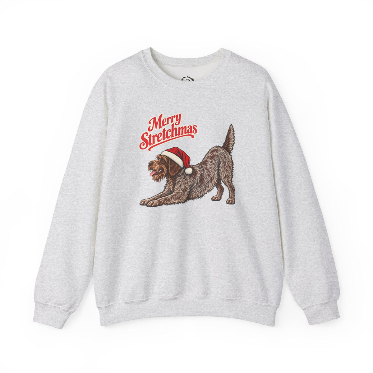 Wirehaired Pointing Griffon Christmas Sweatshirt | Merry Stretchmas