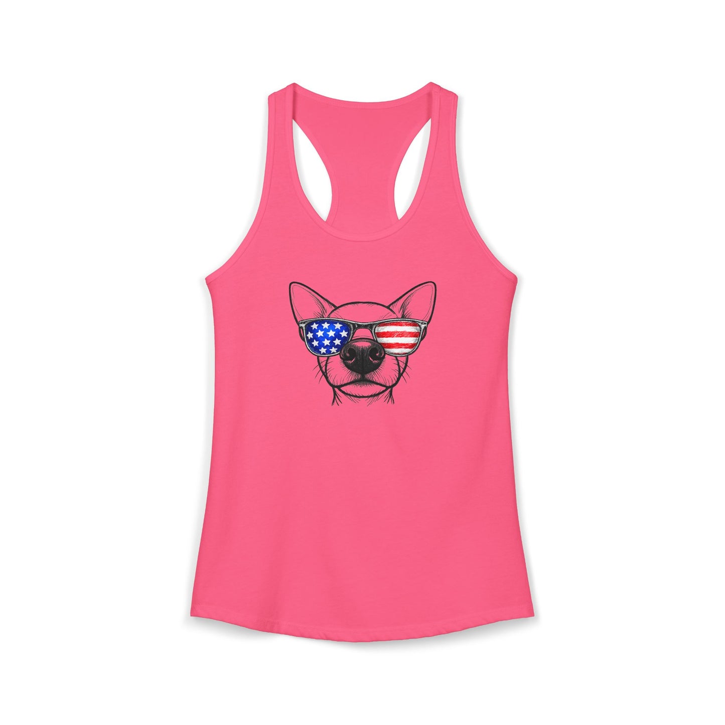 Red, White & BOOP Chihuahua - Women's Racerback Tanktop