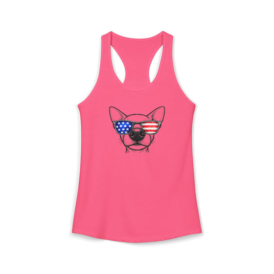 Red, White & BOOP Chihuahua - Women's Racerback Tanktop