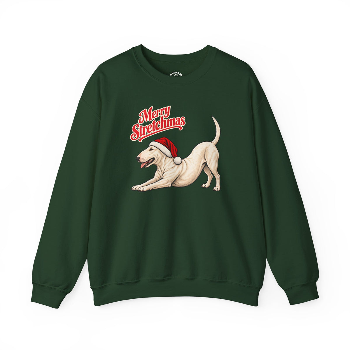 Bull Terrier Christmas Sweatshirt | Merry Stretchmas