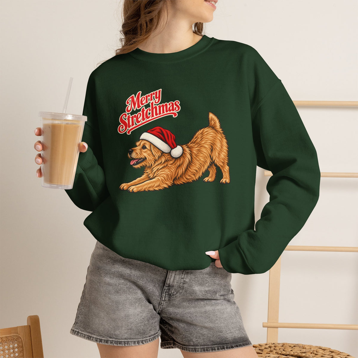 Norwich Terrier Christmas Sweatshirt | Merry Stretchmas