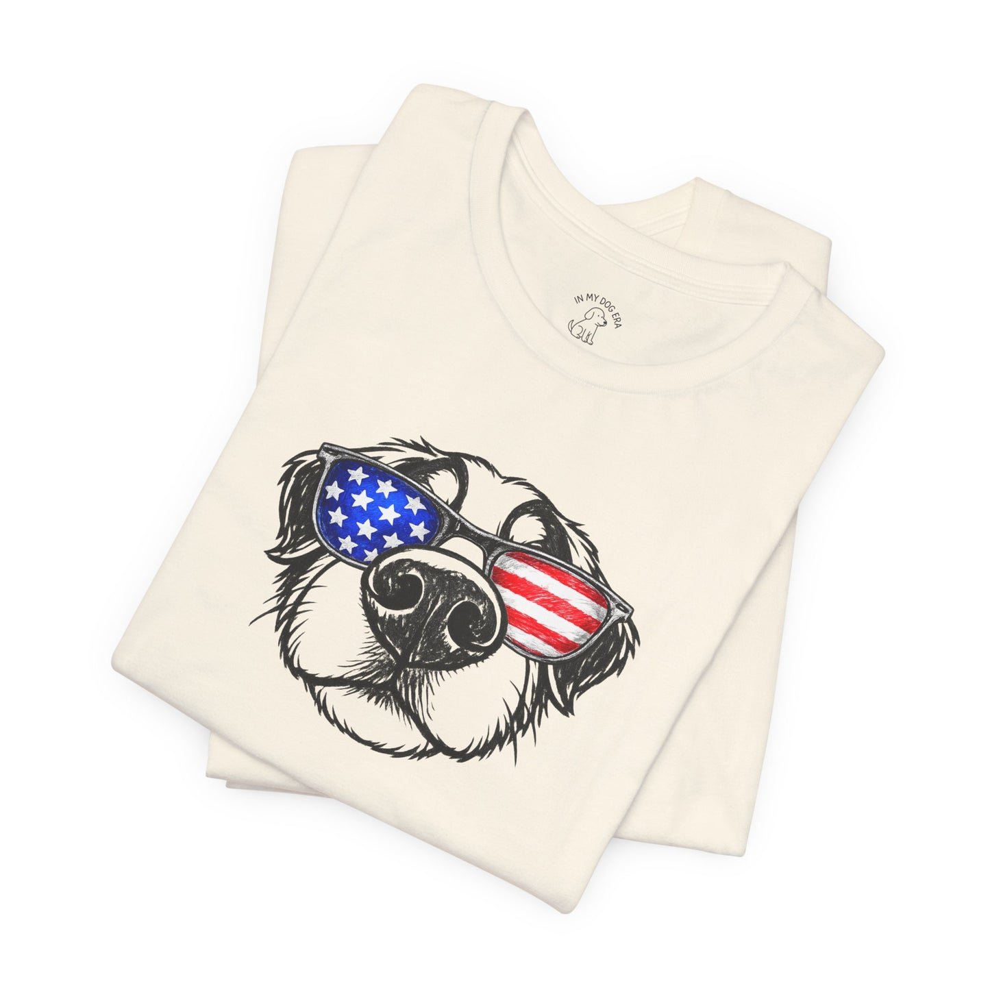 Red, White & BOOP Bernese Mountain Dog T-Shirt