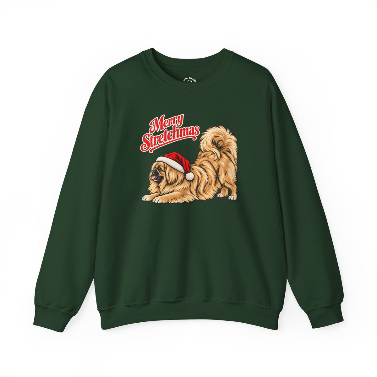 Pekingese Christmas Sweatshirt | Merry Stretchmas