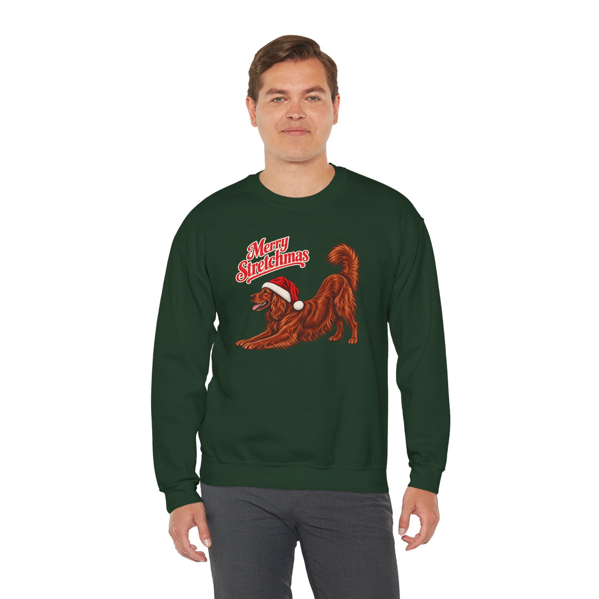 Irish Setter Christmas Sweatshirt | Merry Stretchmas
