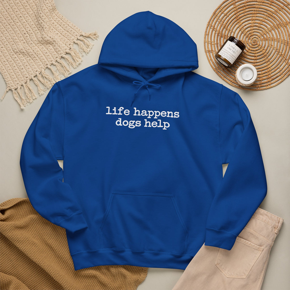 Life Happens Dogs Help Hoodie