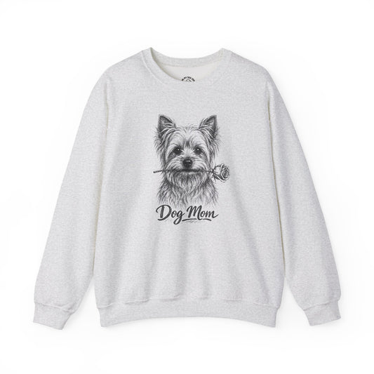 Yorkshire Terrier Dog Mom Sweatshirt (Rose Collection)