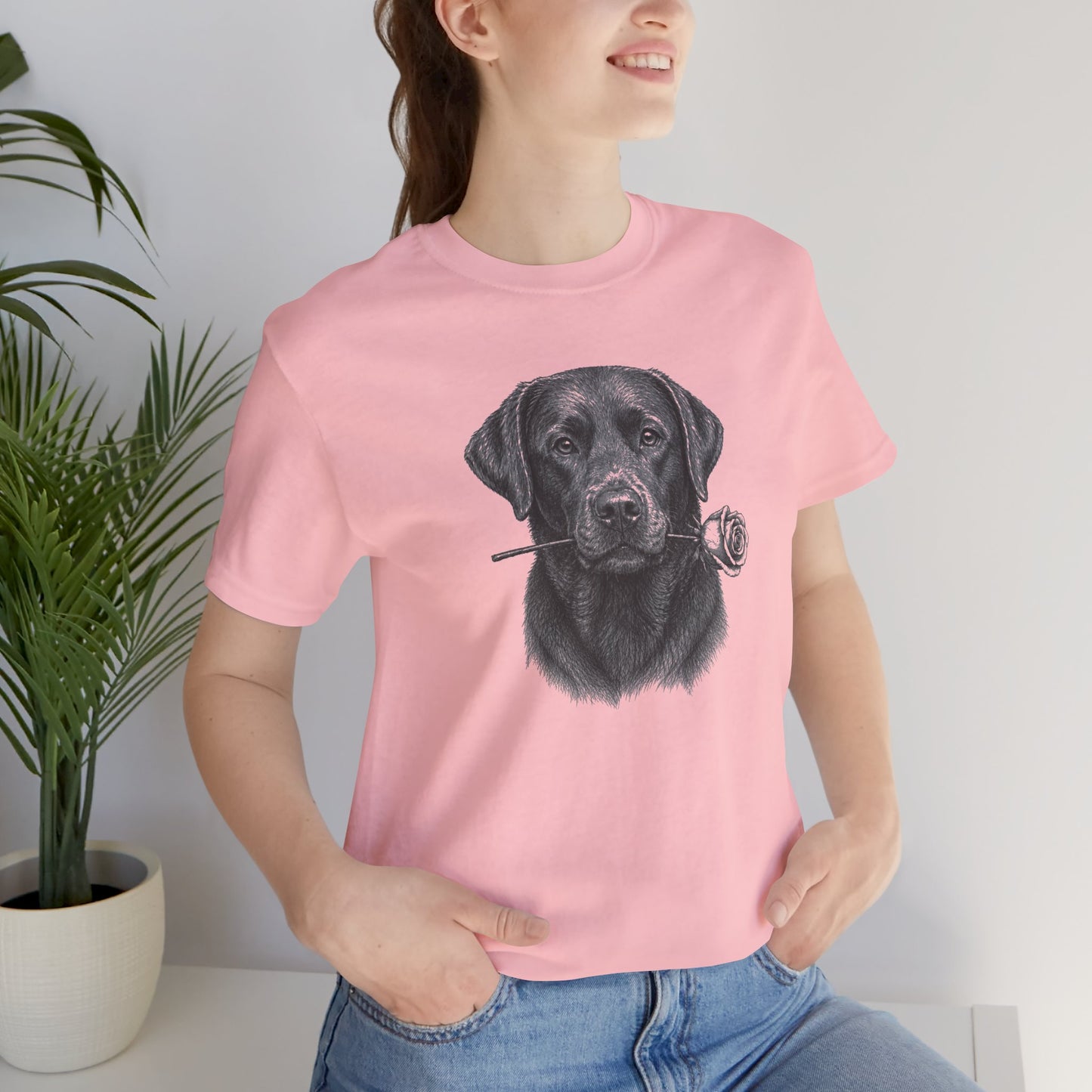 Chocolate Labrador Retriever Rose Collection T-Shirt