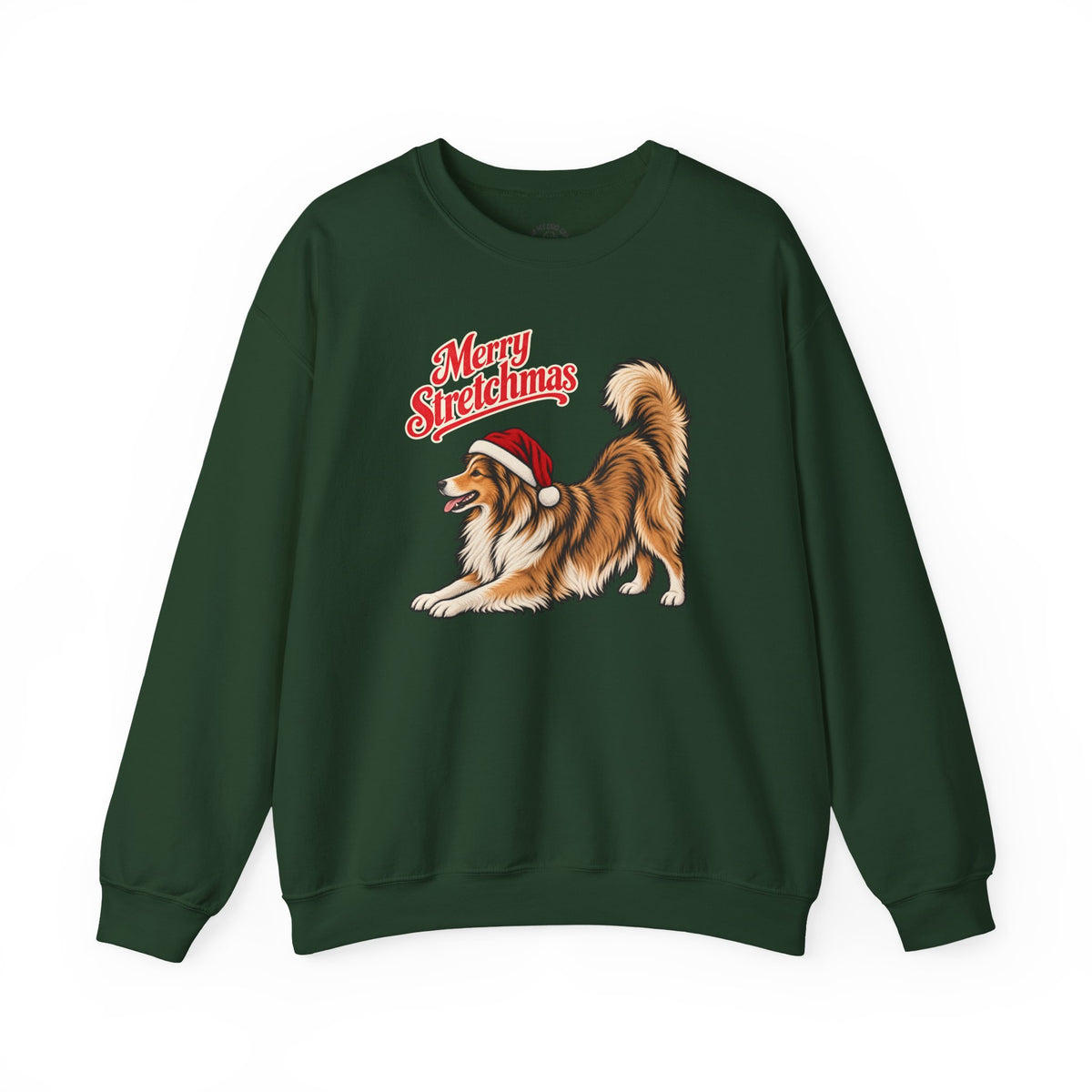 Sheltie Christmas Sweatshirt | Merry Stretchmas