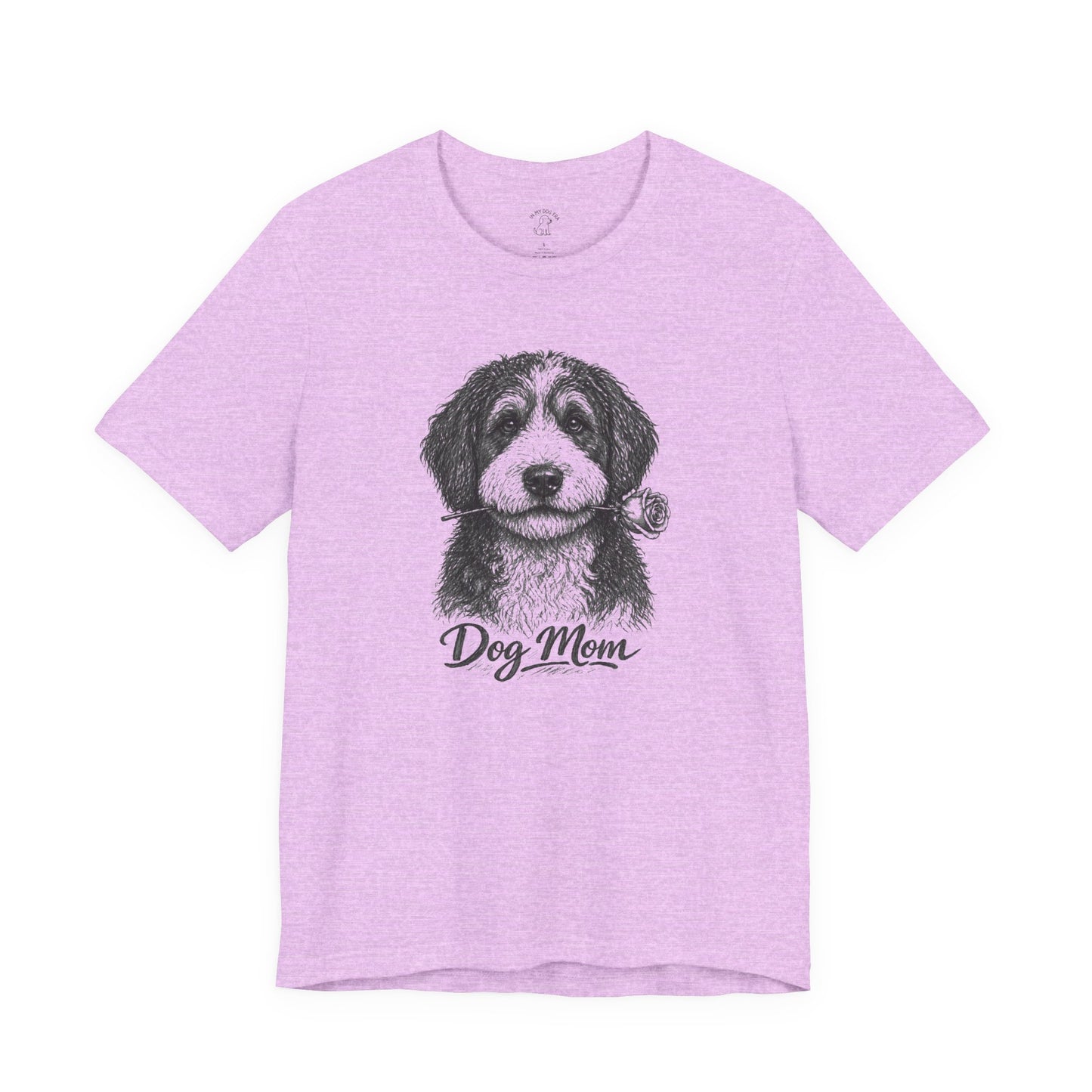 Bernedoodle Dog Mom T-Shirt (Rose Collection)