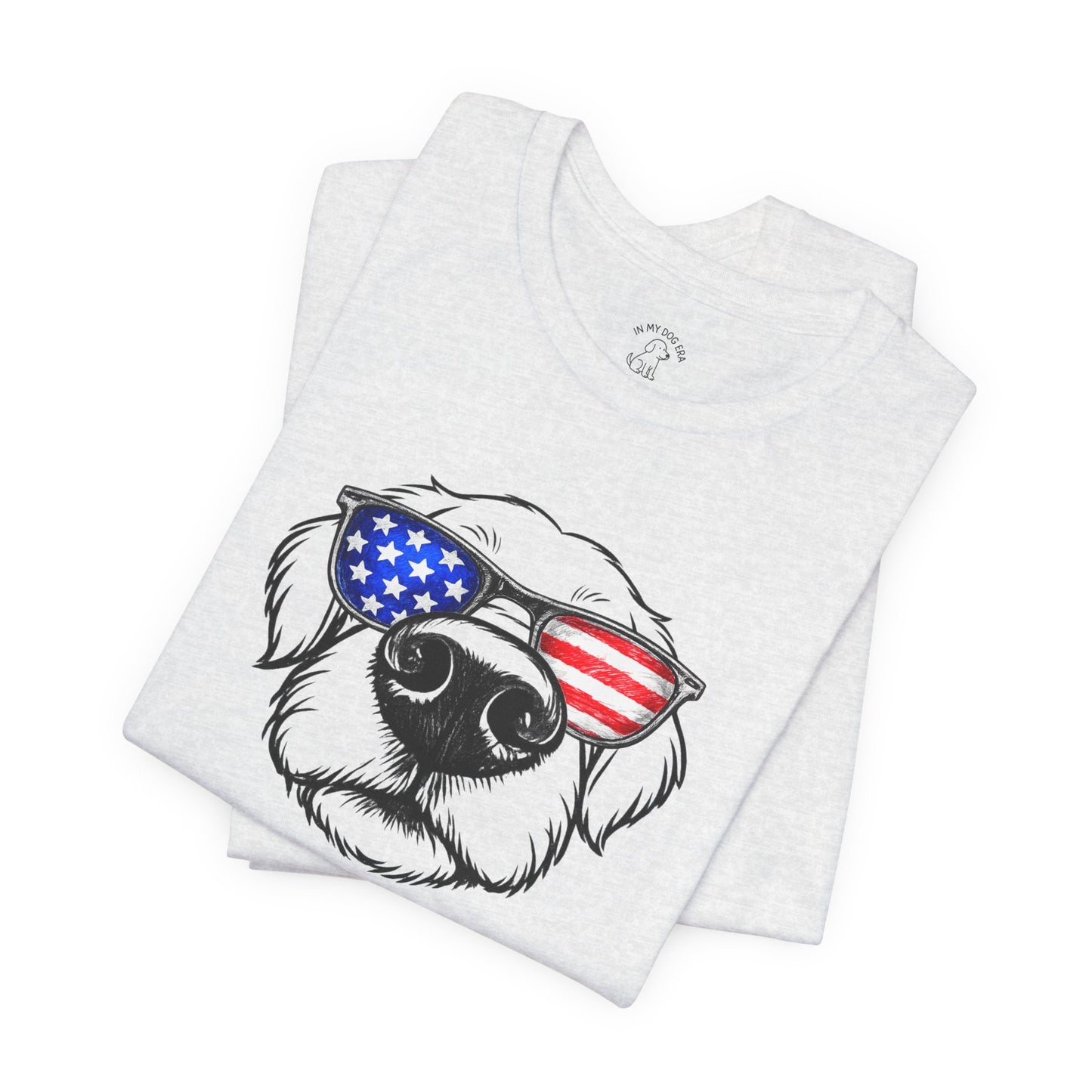 Red, White & BOOP Golden Retriever T-Shirt